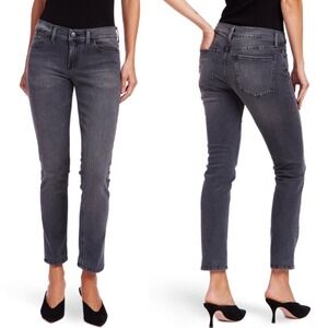 Mott &‎ Bow Boyfriend Allen Jeans Womens Size 26 x 28 Denim Slim Straight Gray